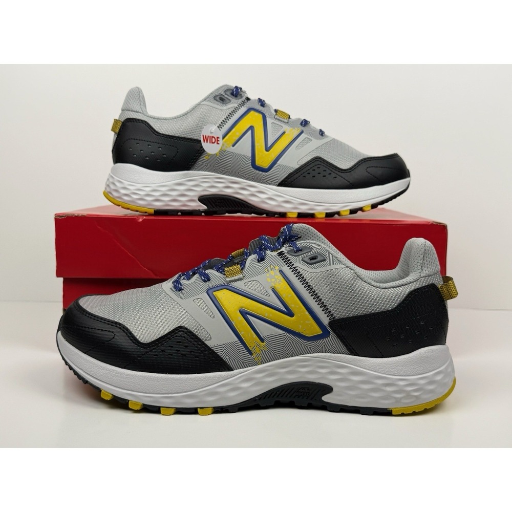 New Balance 410v8  Trail Running Shoes Mens Size 11 4E Wide Grey/Blue MT410AT8